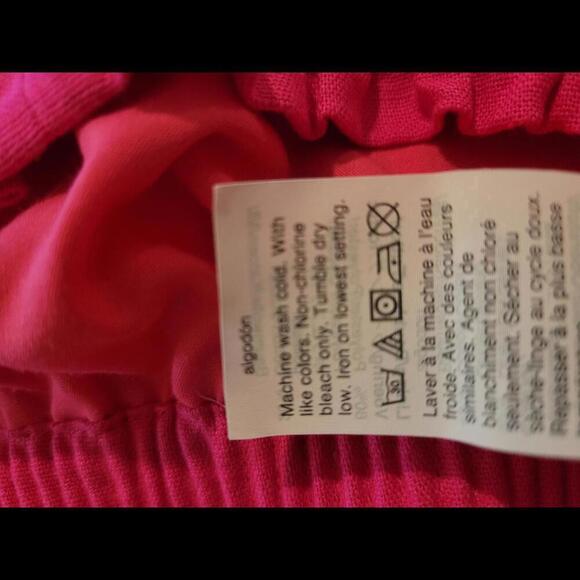NWT J CREW size 4 pink paperbag style linen skirt - Picture 5 of 5